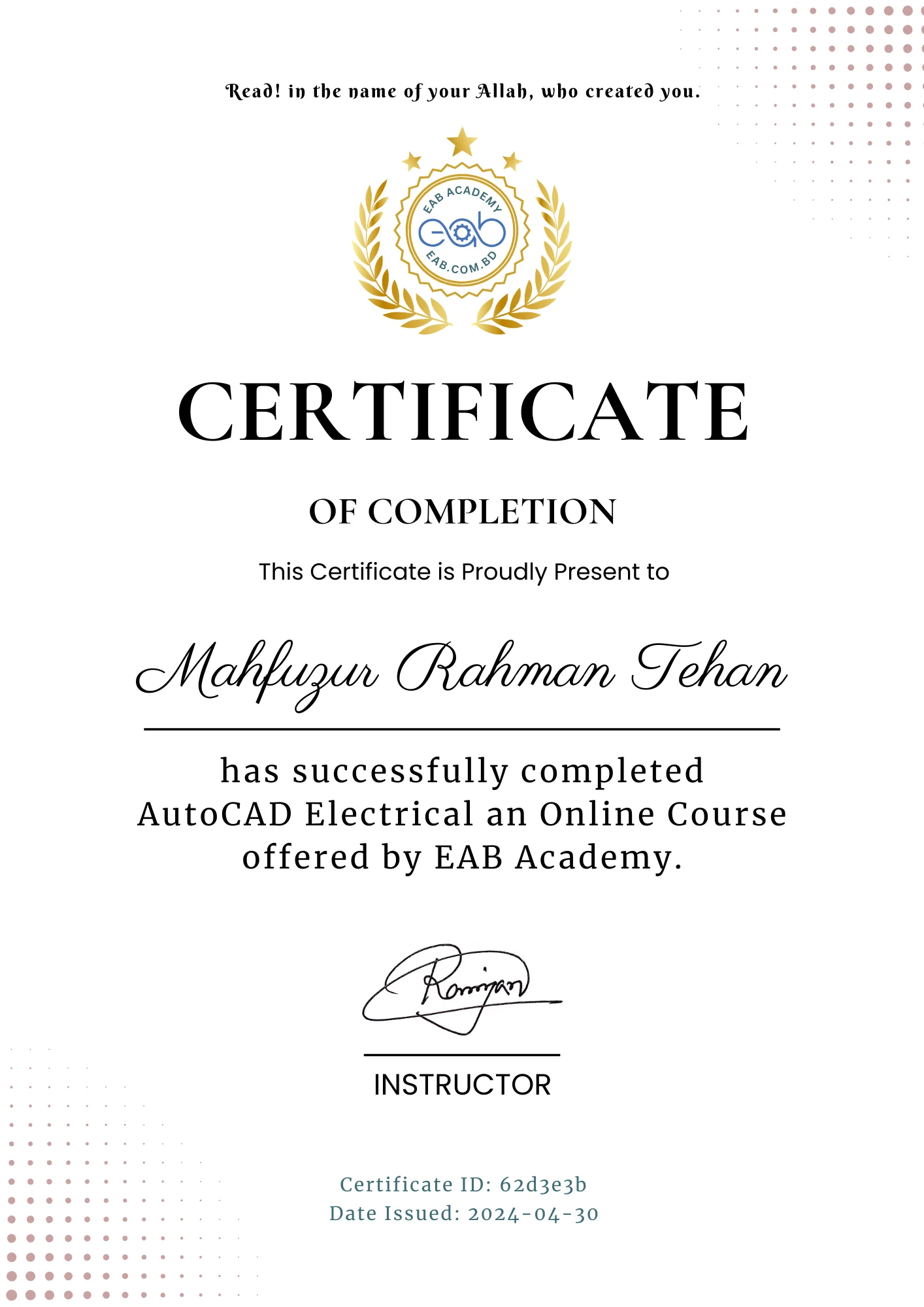 Autodesk AutoCAD from Beginner to Professional 5 AutoCAD Electrical Live Course in Dhaka_Bangladesh thumbnail