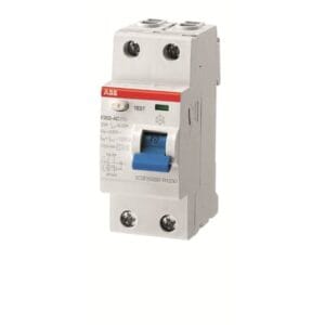 F202 AC-80/0.1, Current Ratings 80A, 2P, Residual Current Circuit Breaker (RCCB) – ABB
